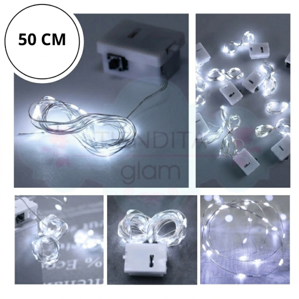 Producto - TIRA ALAMBRE LED FRIA 50 CM - 0