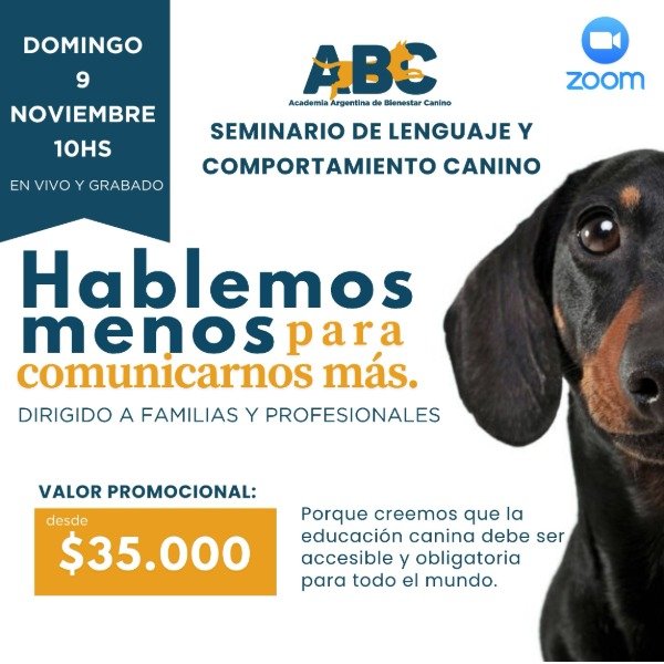 Producto - Seminario de Lenguaje y Comportamiento Canino