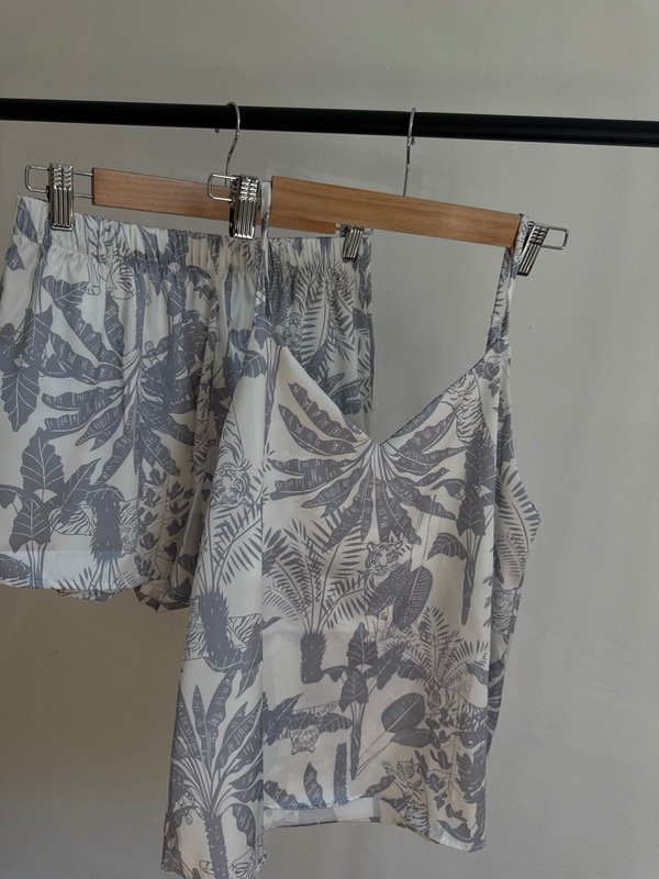 Producto - Pijama corto satén palm - 0