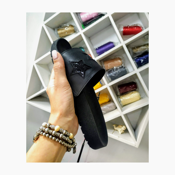 Encargue Flats negras con negro - Ivana Lavandera