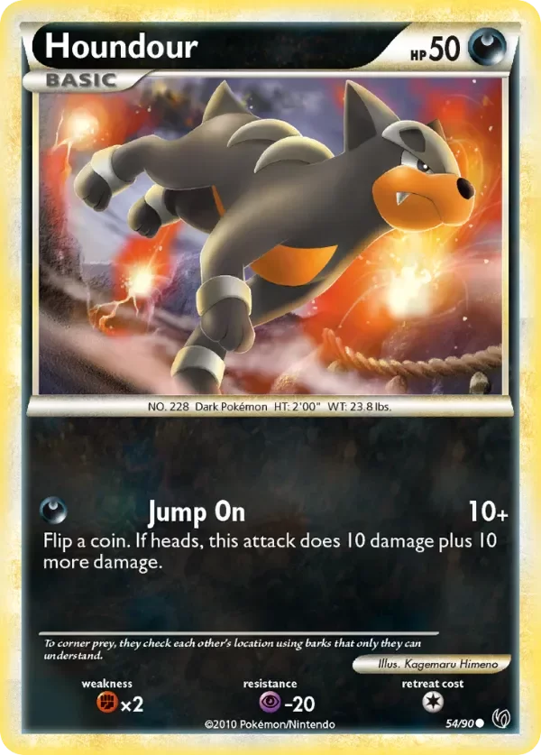 Producto - Houndour 54/90 HeartGold and SoulSilver: Undaunted
