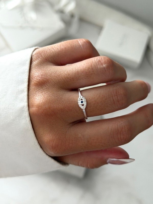 Producto - Anillo ojito azul cubic - 0