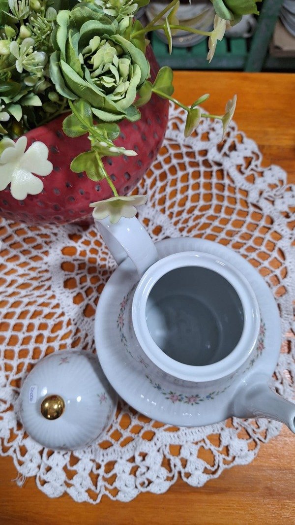 Producto - TETERA TSUJI BLANCA DETALLE FLORES - 3