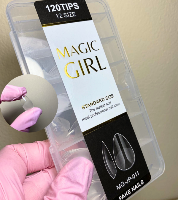 Producto - Tips para soft gel cortos Almond Magic Girl x 120u