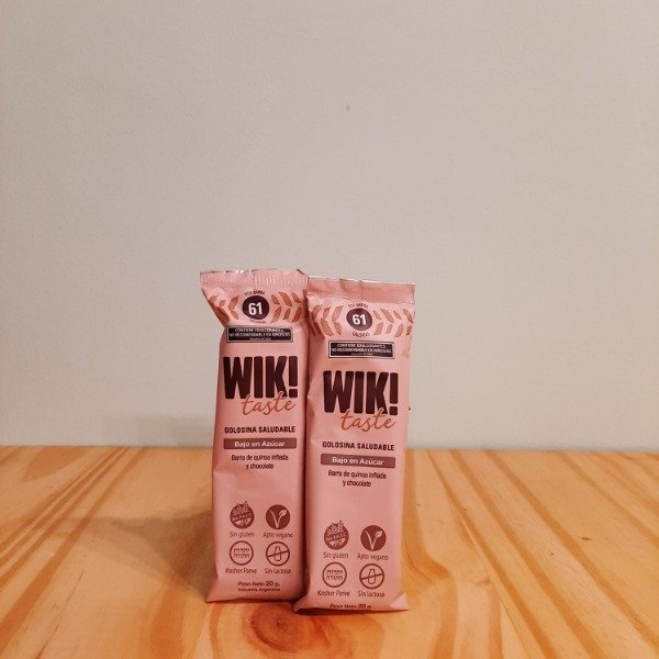 Producto - Barritas de cereal WIKI  - Quinoa inflada y chocolate