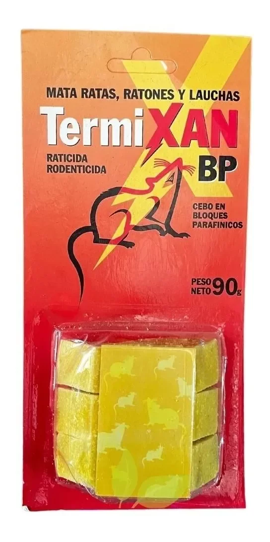 Producto - Termixan Raticida Cebo en Bloque x90gr (Ratas Ratones Y Lauchas)