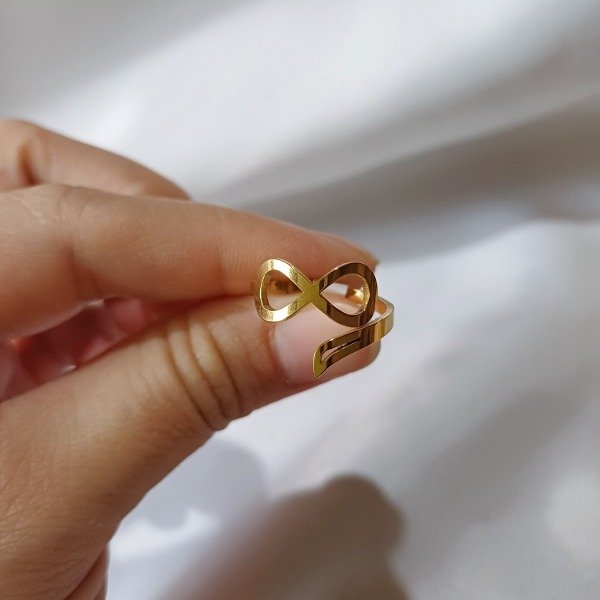 Producto - ANILLO EMILIA INFINITO (T.17) AC. DORADO