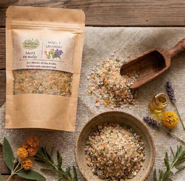 Producto - SALES DE BAÑO DE PAÑIL Y LAVANDA (150g) - 0