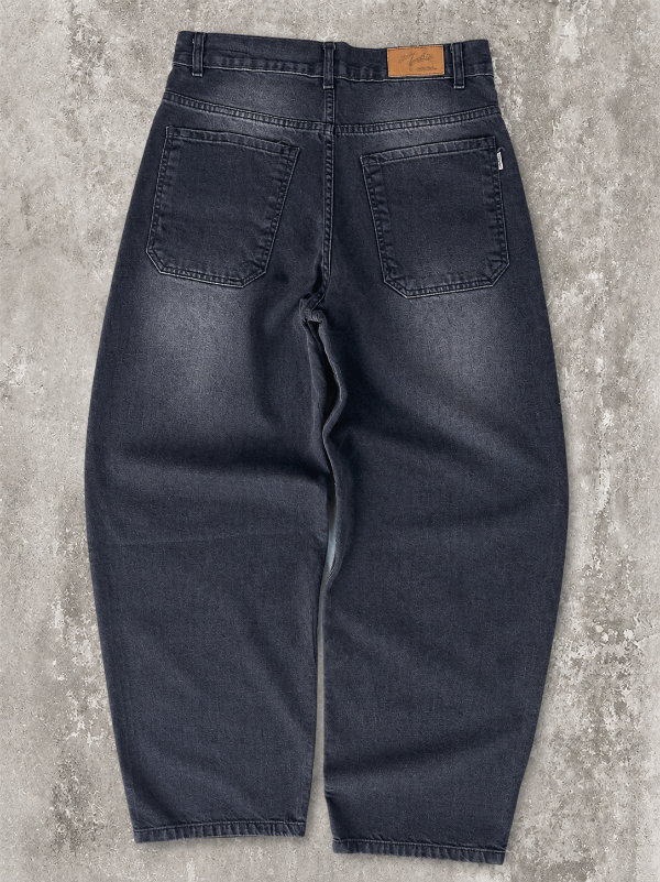 Producto - Jean Baggy Jaspeado negro - 1