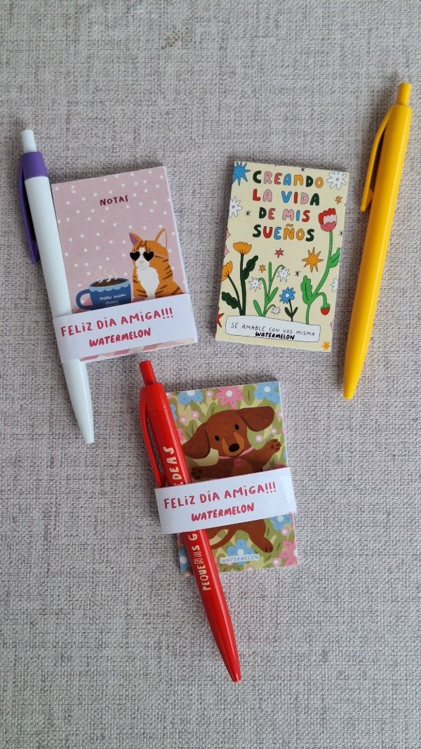 Producto - Libretita mas lapicera para Amiga