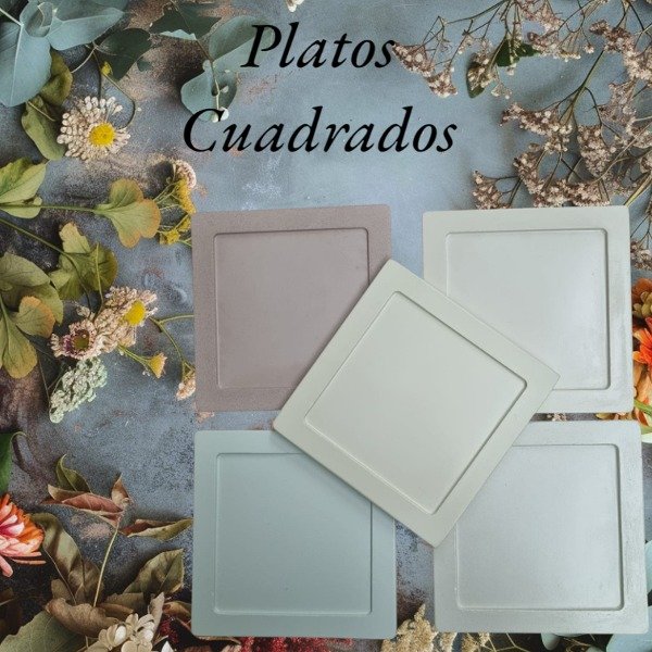 Producto - Plato Cuadrado Fresia