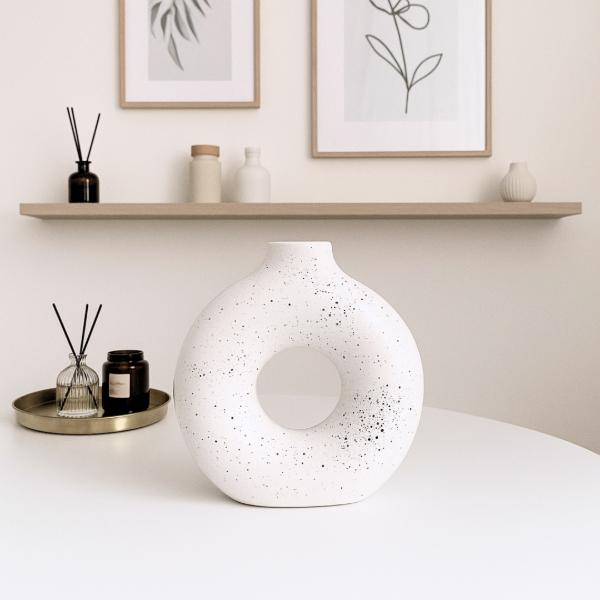 Producto - Florero ceramica grande pintitas