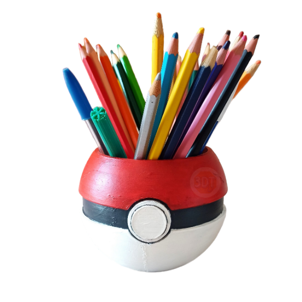 Producto - Lapicero Pokebola Pokemon Porta Lapices Organizador 3d