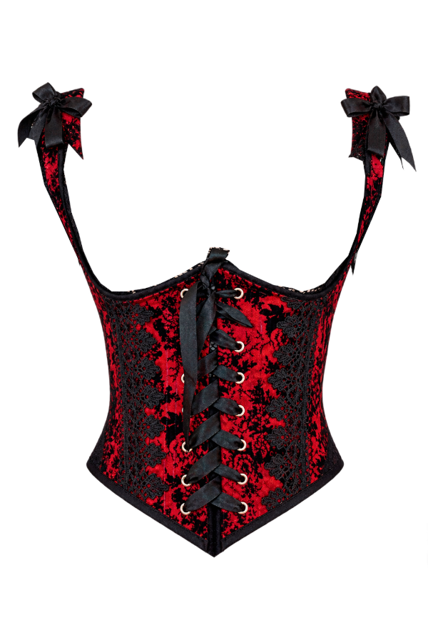 Producto - Corset chaleco underbust Red Goth - 0