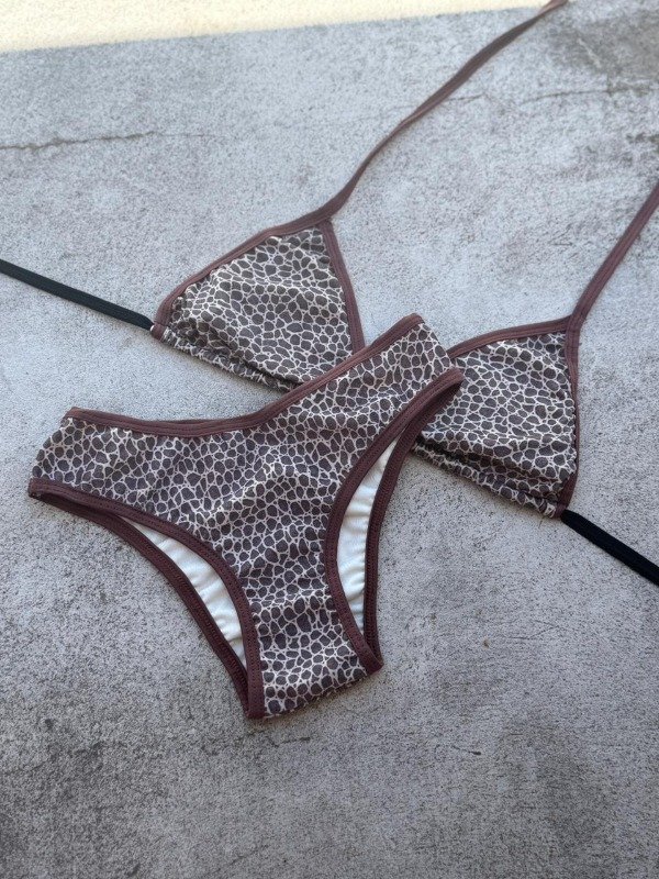 Producto - Bikini Luna Marron Girafa
