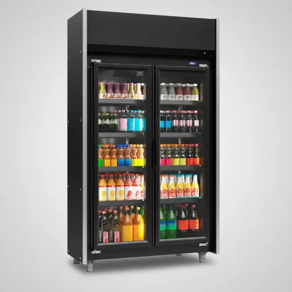 Producto - EXHIBIDIRA INELRO 2 PUERTAS FORZ 820 LTS NEGRO