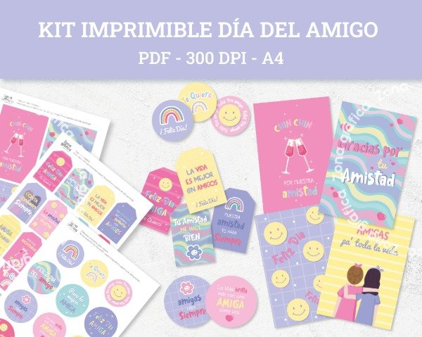 Producto - Kit Imprimible - Día del Amigo