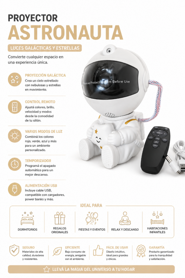 Producto - Proyector astronauta sentado mini