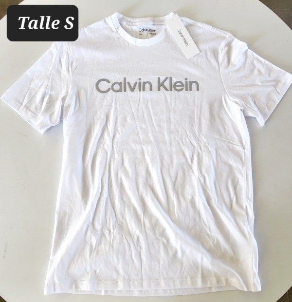 Producto - Remera manga corts calvin klein talle S blanca