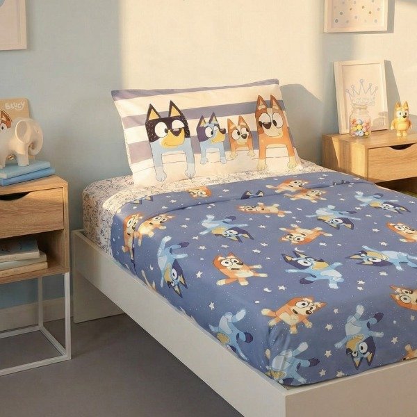 Producto - Sábanas 1 1/2 pl. Bluey. Piñata