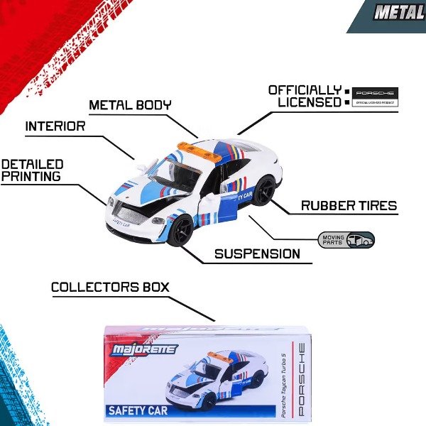 Producto - Majorette Porsche Deluxe Moving Parts Porsche Taycan Turbo S - 4