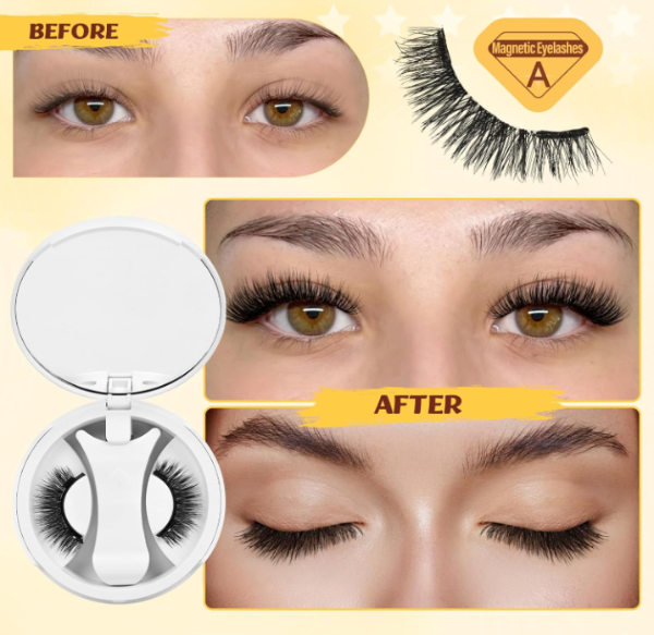 Producto - QUEWEL Reusable Magnetic Eyelashes Modelo CX-NZH-A01