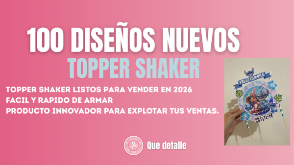 Producto - Topper Shaker 100 diseños