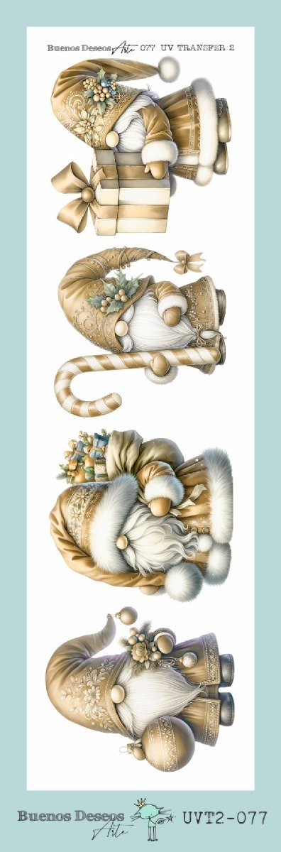 Producto - NAVIDAD - Lamina DECO TRANSFER FACIL UVT2 077 8,5x28cm
