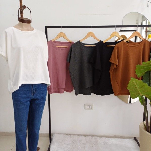 Producto - 496 - REMERA WAFFLE TAJO ESPALDA