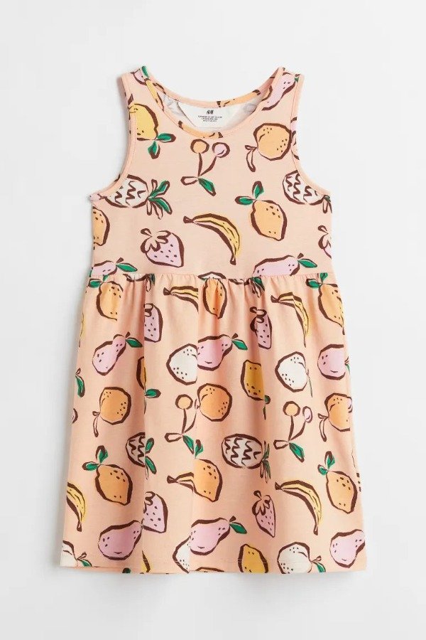 Producto - Vestido HM Naranja con Frutas