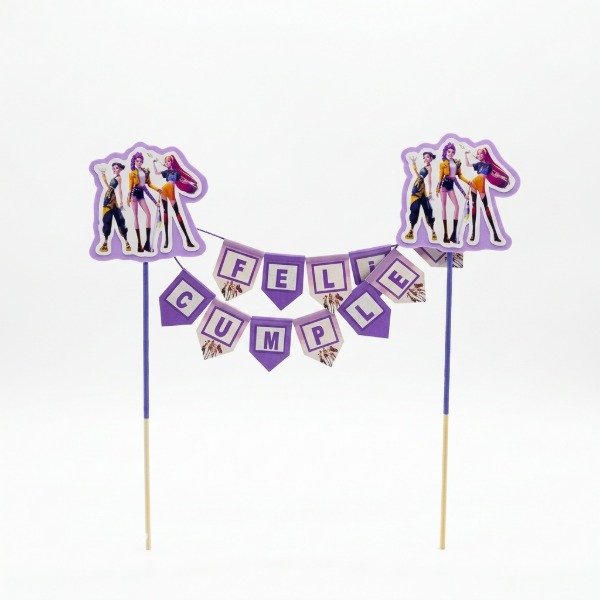 Producto - Topper banderin Las guerreras Kpop