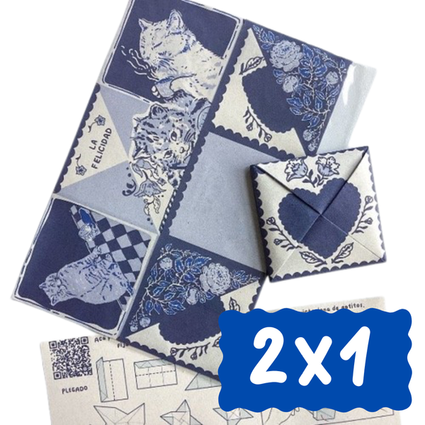 Producto - Carta Victoriana Gatitos - Impresa para armar 2x1