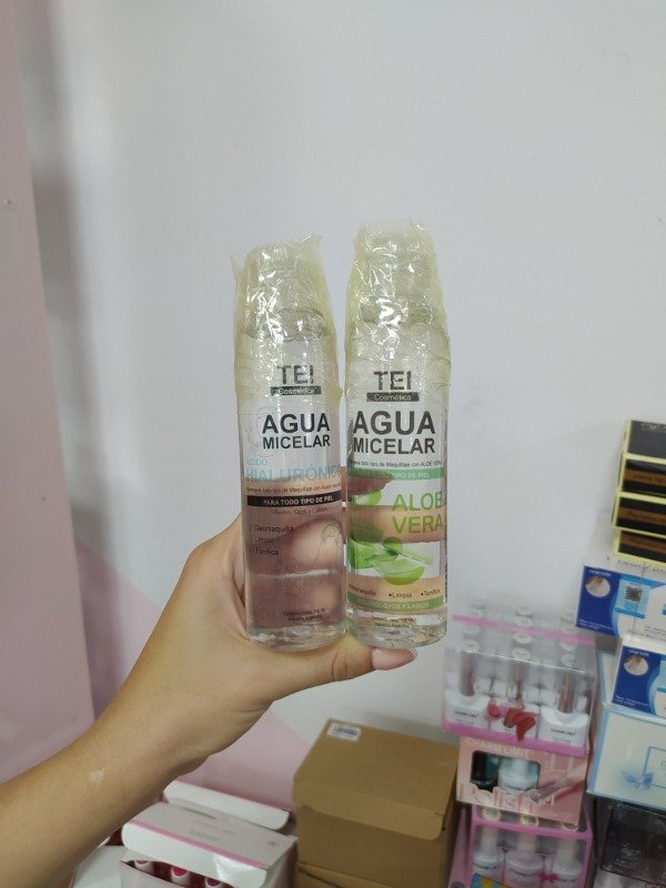Producto - Agua micelar Tei ácido hialurónico o aloe vera todo tipo de piel