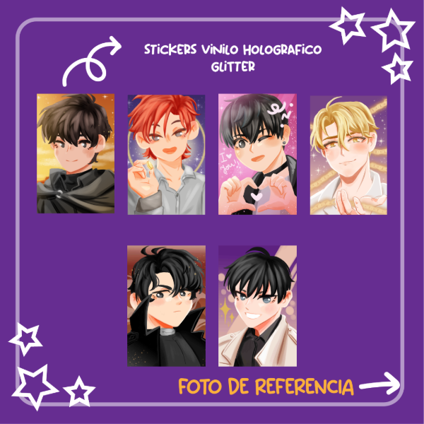 Producto - STICKERS HOLOGRAFICOS PC WEB NOVEL