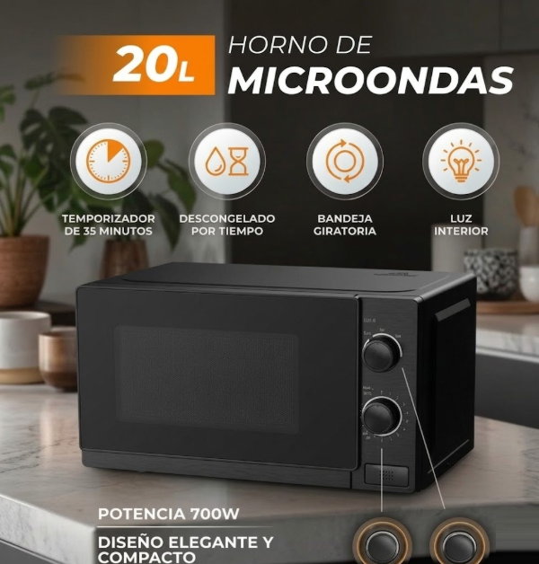 Producto - MICROONDAS LUSQTOFF 20L MECÁNICO