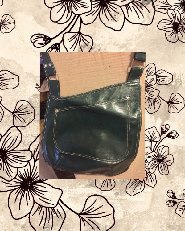 Producto - Cartera Bandolera de cuero Verde