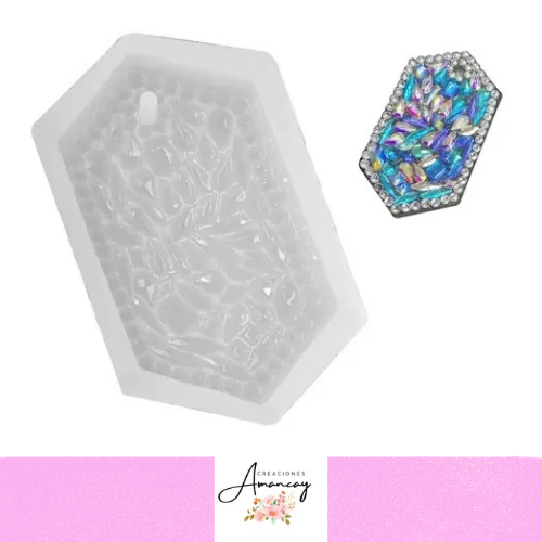 Producto - MOLDE PASTILLA AROMÁTICA HEXAGONAL CON TEXTURA