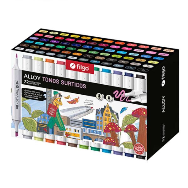 Producto - Marcadores Filgo Alloy tonos surtidos x 72 colores