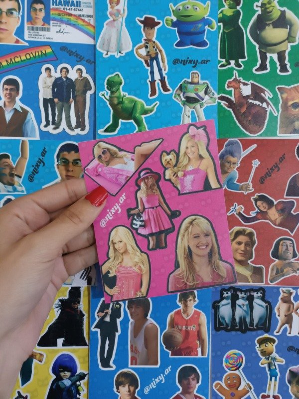 Producto - Plancha de stickers Sharpay Evans / Hig School Musical
