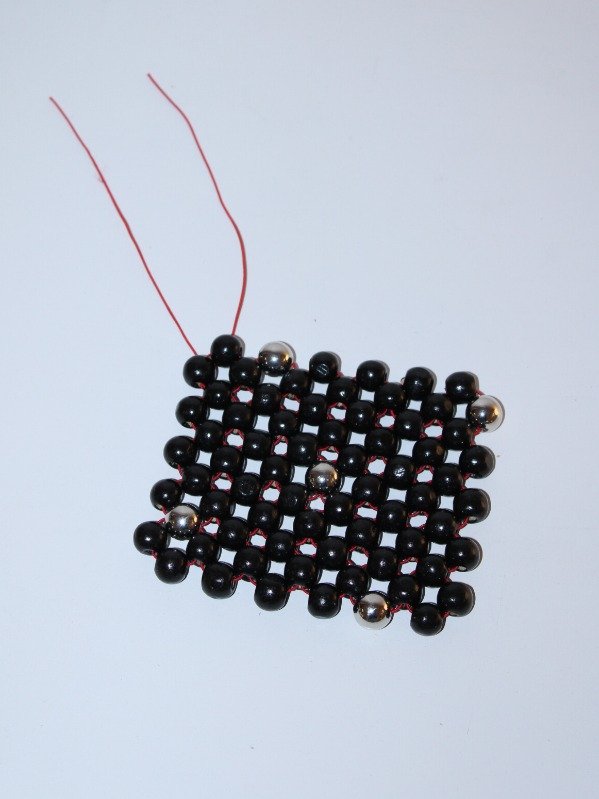 Producto - Posavasos individual negro y cromado