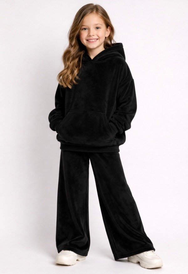 Producto - WIDE LEG PLUSH NEGRO