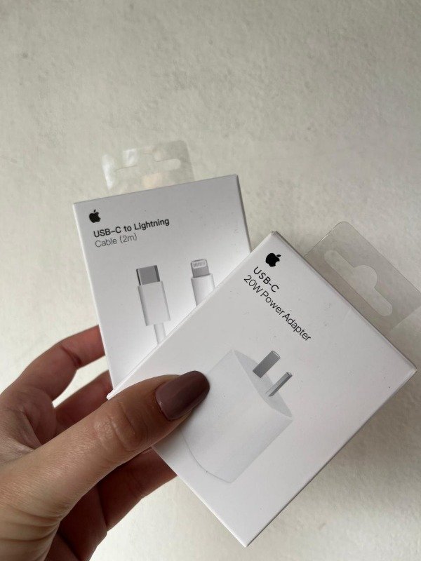 Producto - Combo cargador iphone Cabezal +  usb c a c  O  c a iphone
