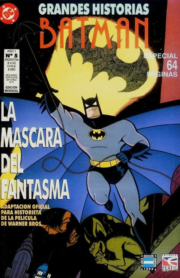 Producto - GRANDES HISTORIAS - LAS AVENTURAS DE BATMAN: LA MÁSCARA DEL FANTASMA
