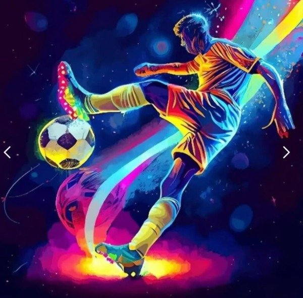 Producto - DIAMOND PAINTING 20X20 BASTIDOR JUGADOR DE FUTBOL