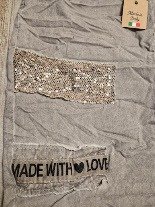 Producto - Babucha Moda Italiana Vison Elastizada y Amplia  Love XL-XXL - 1
