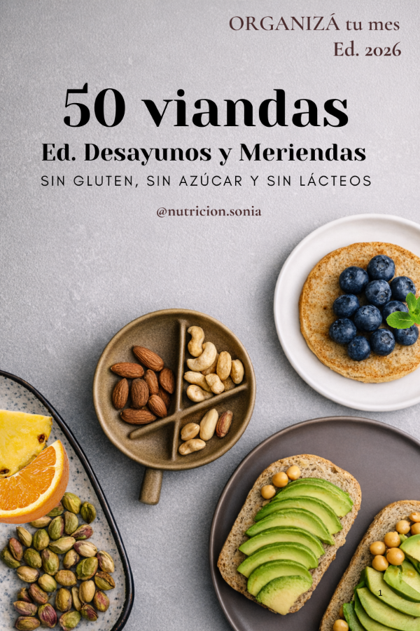 Producto - Ebook 50 Viandas Antiinflamatorias Ed. 2026 Desayunos-Meriendas