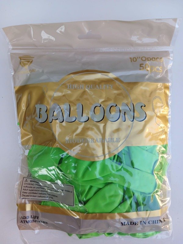 Producto - Globo Chogori 10" Standard x50 u. Verde Manzana