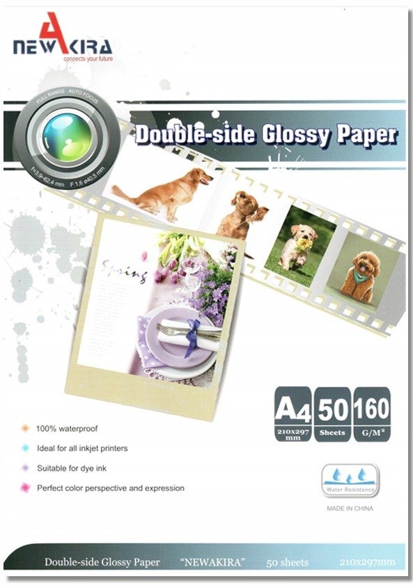 Producto - PAPEL NEW AKIRA BIFAZ GLOSSY 160 GR