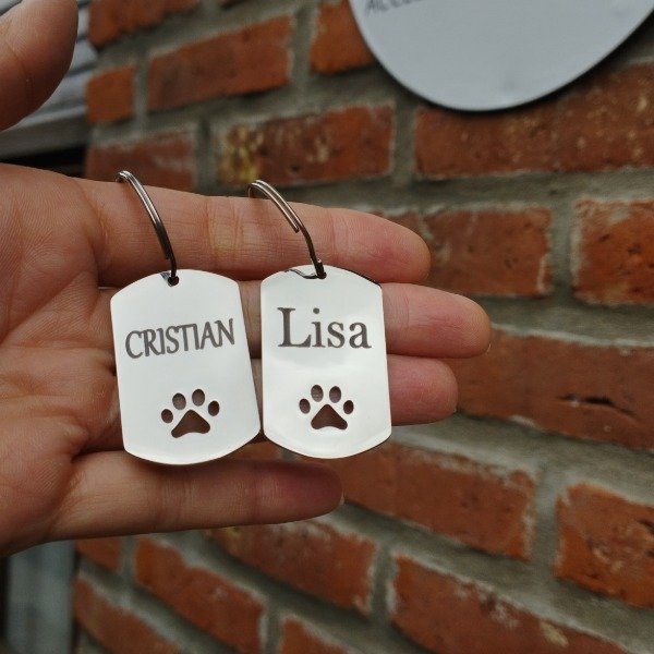 Producto - Chapitas Mascota Huella Calada