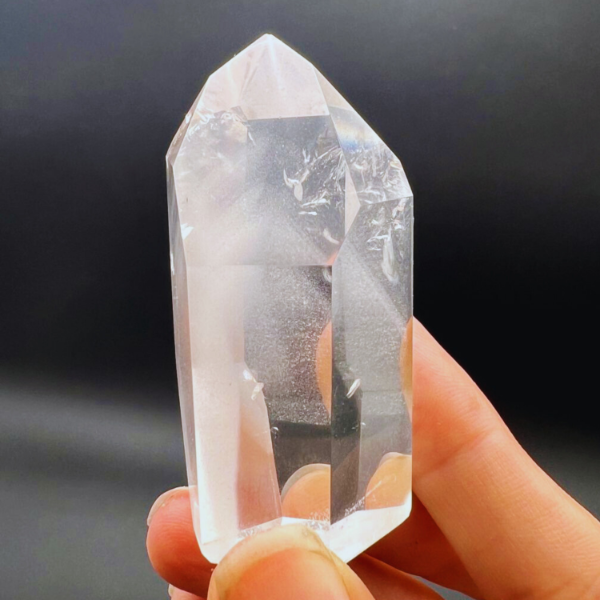 Producto - Punta facetada Maestra Cuarzo cristal con Phantom (fantasma) 02
